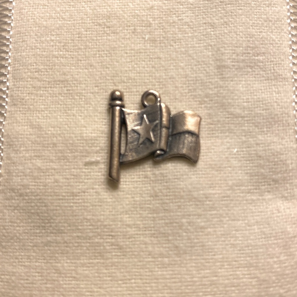 Retired silver Texas Flag